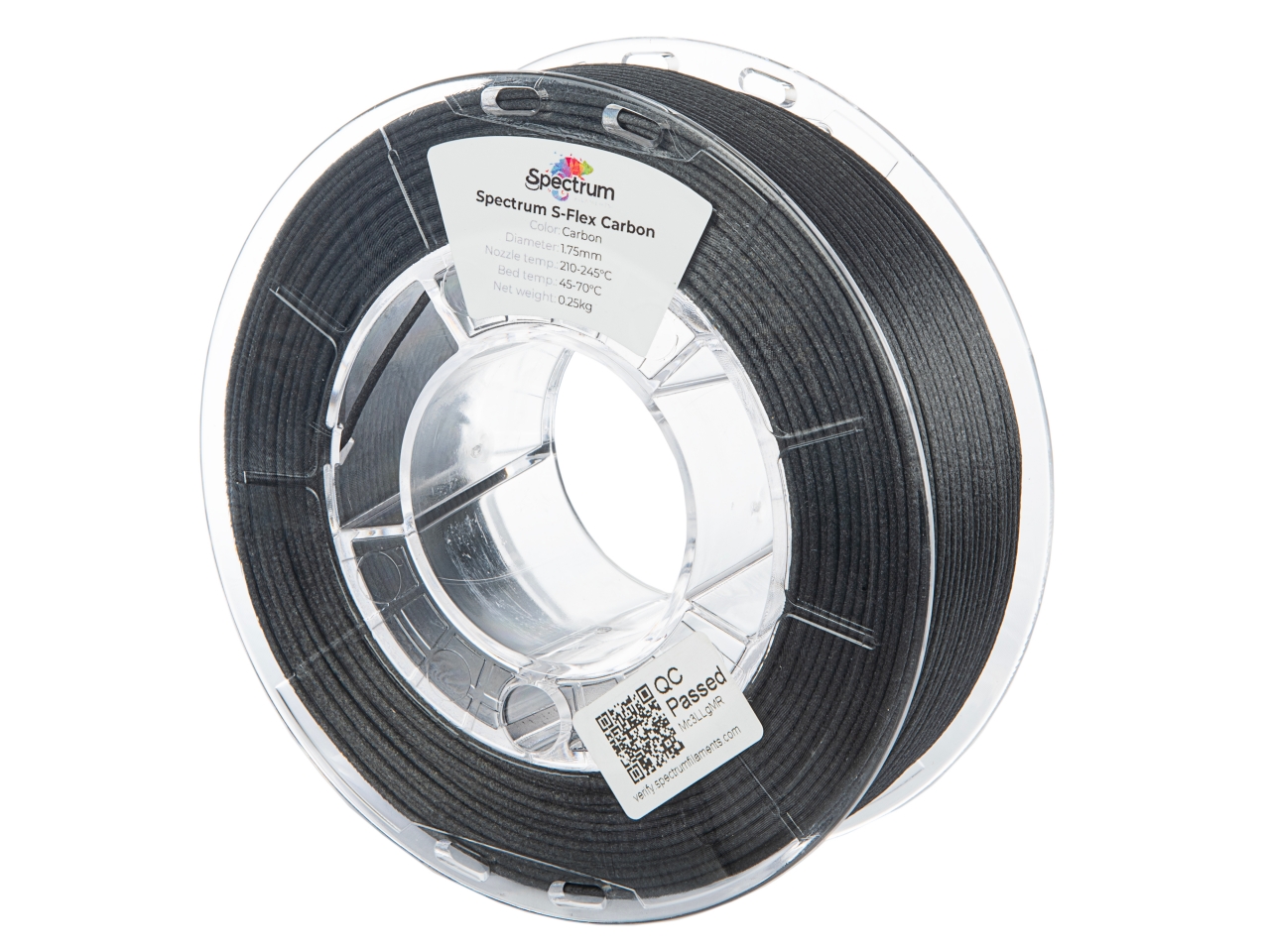 Spectrum 81009 3D filament, S-Flex Carbon, 1,75mm, 250g, BLACK