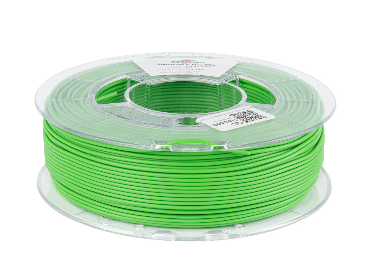 Spectrum 80253 3D filament, S-Flex 90A, 1,75mm, 250g, lime green