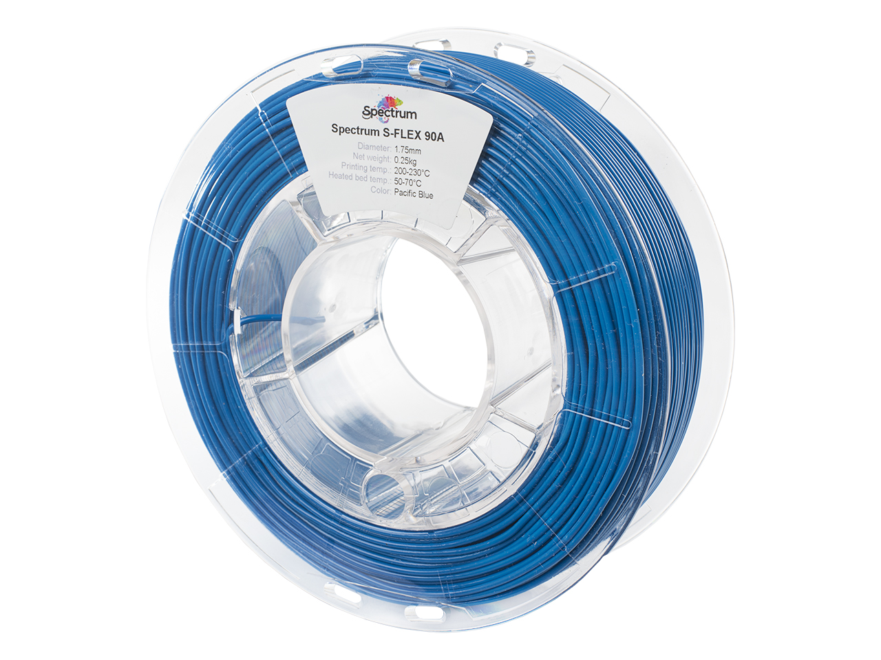 Spectrum 80264 3D filament, S-Flex 90A, 1,75mm, 250g, pacific blue