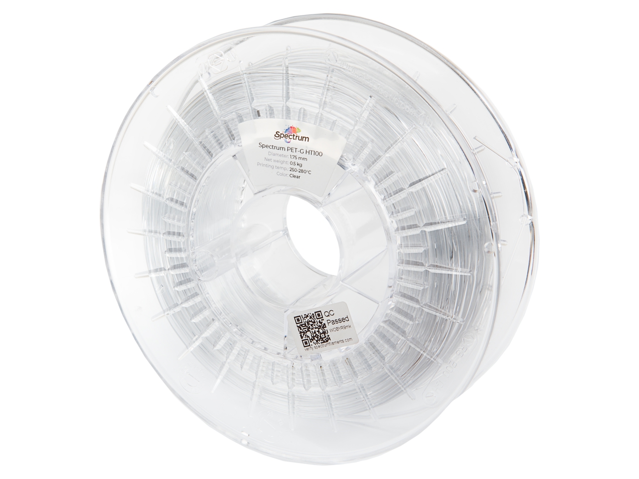 Spectrum 80412 3D filament, PET-G HT100, 1,75mm, 500g, CLEAR