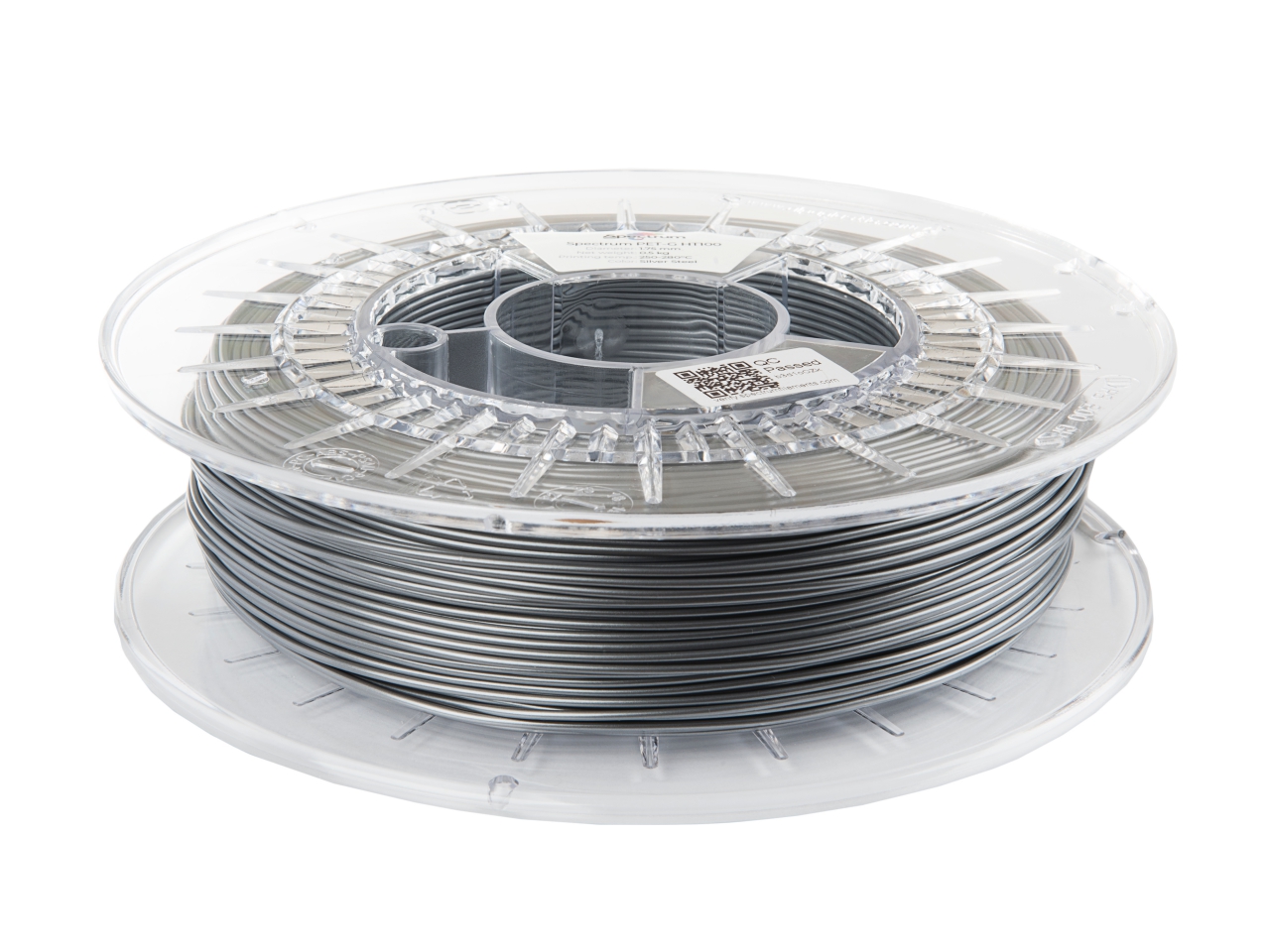 Spectrum 80406 3D filament, PET-G HT100, 1,75mm, 500g, SILVER STEEL