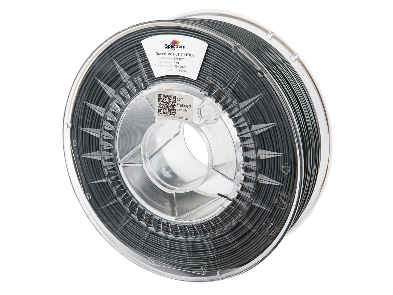 Spectrum 80401 3D filament, PET-G HT100, 1,75mm, 1000g, IRON GREY