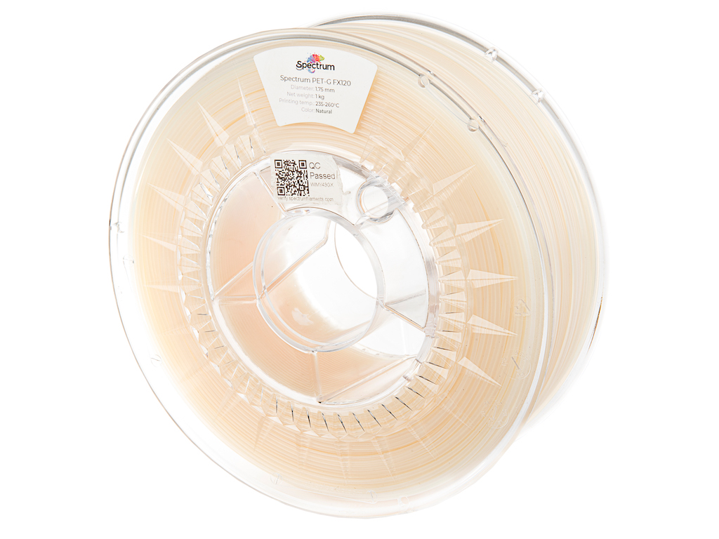 Spectrum 80415 3D filament, PET-G FX120, 1,75mm, 1000g, NATURAL