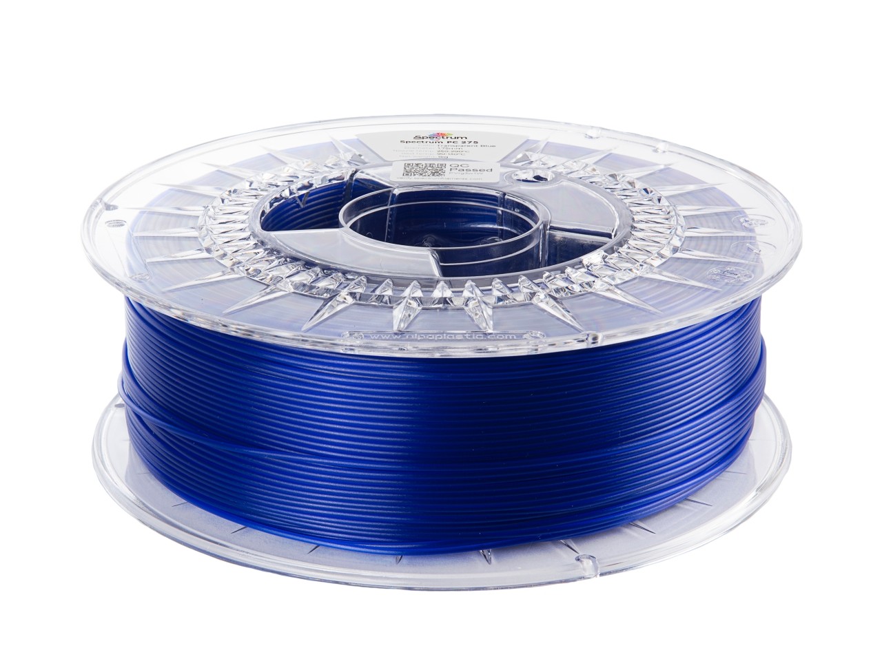 Spectrum 81015 3D filament, PC 275, 1,75mm, 1000g, TRANSPARENT BLUE