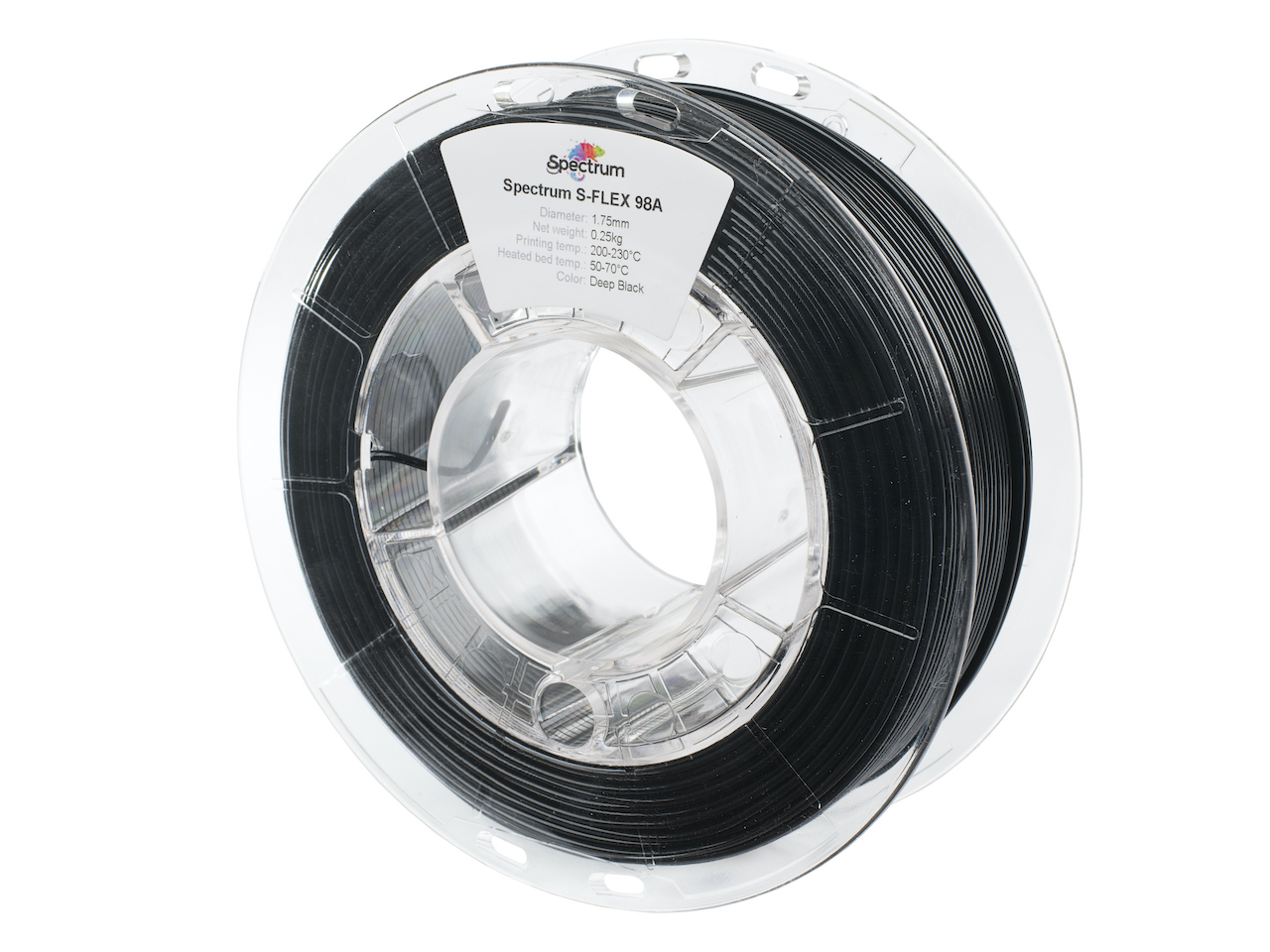 Spectrum 80523 3D filament, S-Flex 98A, 1,75mm, 250g, deep black