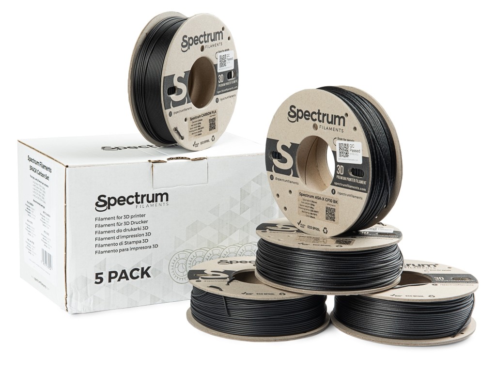 Spectrum 80757 3D filament, 5PACK PLA Carbon Set, 1,75mm, 5x250g