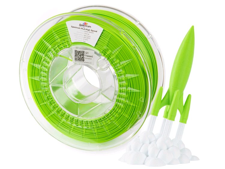 Spectrum 81058 3D filament, PLA High Speed, 1,75mm, 1000g, LIME GREEN