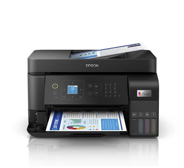 BAZAR - EPSON tiskárna ink EcoTank L5590, 4v1, A4, 1200x4800dpi, 33ppm, USB, LAN, Wi-Fi - Poškozený obal (Komplet).