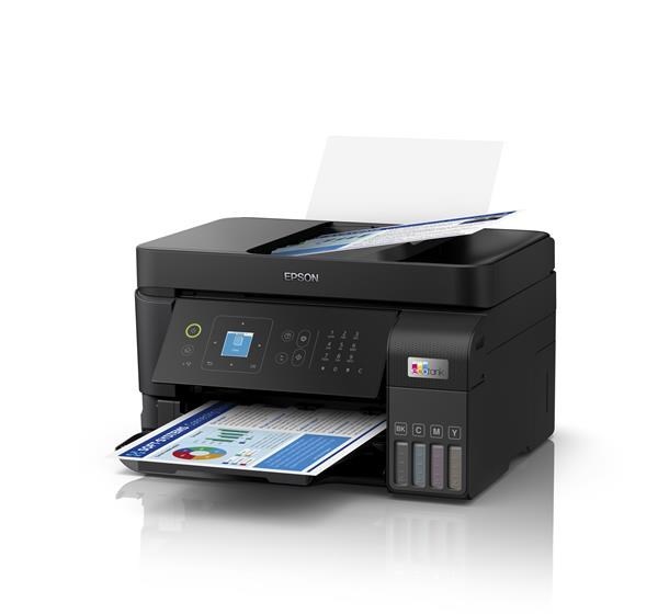 BAZAR - EPSON tiskárna ink EcoTank L5590, 4v1, A4, 1200x4800dpi, 33ppm, USB, LAN, Wi-Fi - Poškozený obal (Komplet).