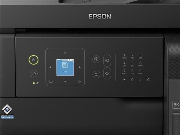 BAZAR - EPSON tiskárna ink EcoTank L5590, 4v1, A4, 1200x4800dpi, 33ppm, USB, LAN, Wi-Fi - Poškozený obal (Komplet).