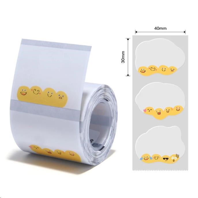 Niimbot štítky T 1EA00704601, 41x31mm 220ks Emoji pro B21, B21S, B3, B1S