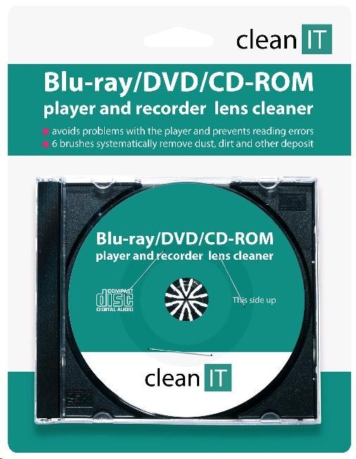 CLEAN IT čistící CD pro Blu-ray/DVD/CD-ROM přehrávače (náhrada za CL-32)