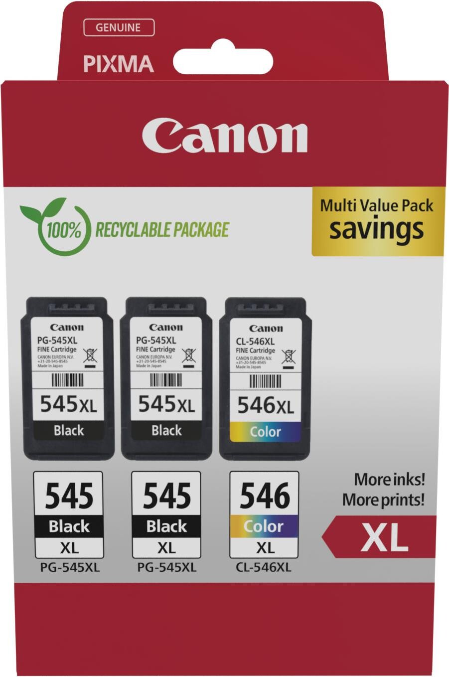 Canon PG-545XL/CL-546XL 8286B013 farebná (color) sada originálne cartridge