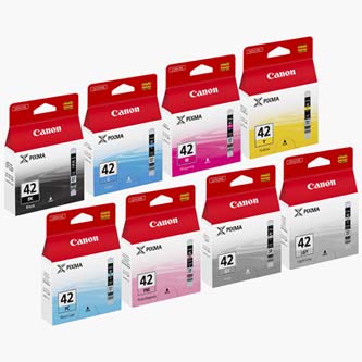 Canon CLI-42 6384B010 multipack originálna cartridge.
 
Prečo kúpiť našu originálnu náplň Canon?
 
 

Originálne cartridge = záruka priamo od výrobcu tlačiarne
100% použitie v tlačiarni - spoľahlivá a bezproblémová tlač
Použitím originálnej náplne predlžujete životnosť tlačiarne
Osvedčená špičková kvalita - jasný a čitateľný text, jemná grafika, kvalitnejšie obrázky
Použitie originálnej kazety ponúka rýchly a vysoký výkon a napriek tomu stabilné výsledky = EFEKTÍVNA TLAČ
Jednoduchá inštalácia a údržba
Zabezpečujeme bezplatnú recykláciu originálnych náplní
Garancia Vašej spokojnosti pri použití našej originálnej náplne
6384B010