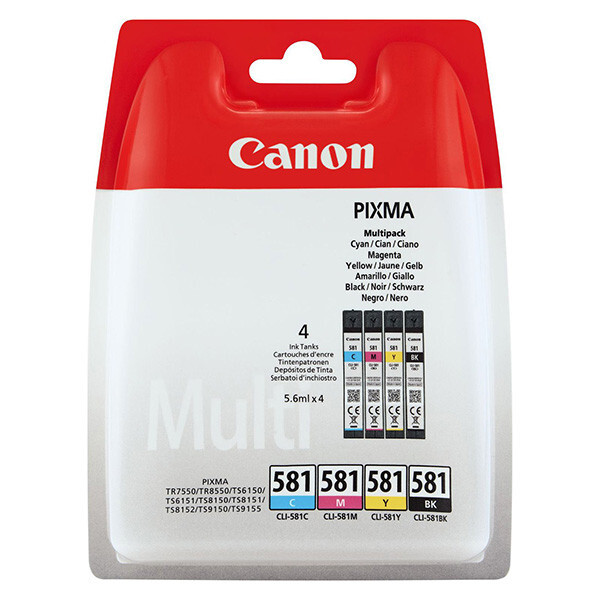 Canon CLI-581 2103C005 barevná (CMYK) sada originální cartridge