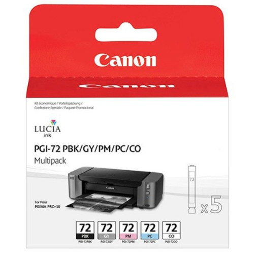 Canon PGI-72 6403B007 photo multipack originálna cartridge.
 
Prečo kúpiť našu originálnu náplň Canon?
 
 

Originálne cartridge = záruka priamo od výrobcu tlačiarne
100% použitie v tlačiarni - spoľahlivá a bezproblémová tlač
Použitím originálnej náplne predlžujete životnosť tlačiarne
Osvedčená špičková kvalita - jasný a čitateľný text, jemná grafika, kvalitnejšie obrázky
Použitie originálnej kazety ponúka rýchly a vysoký výkon a napriek tomu stabilné výsledky = EFEKTÍVNA TLAČ
Jednoduchá inštalácia a údržba
Zabezpečujeme bezplatnú recykláciu originálnych náplní
Garancia Vašej spokojnosti pri použití našej originálnej náplne
6403B007