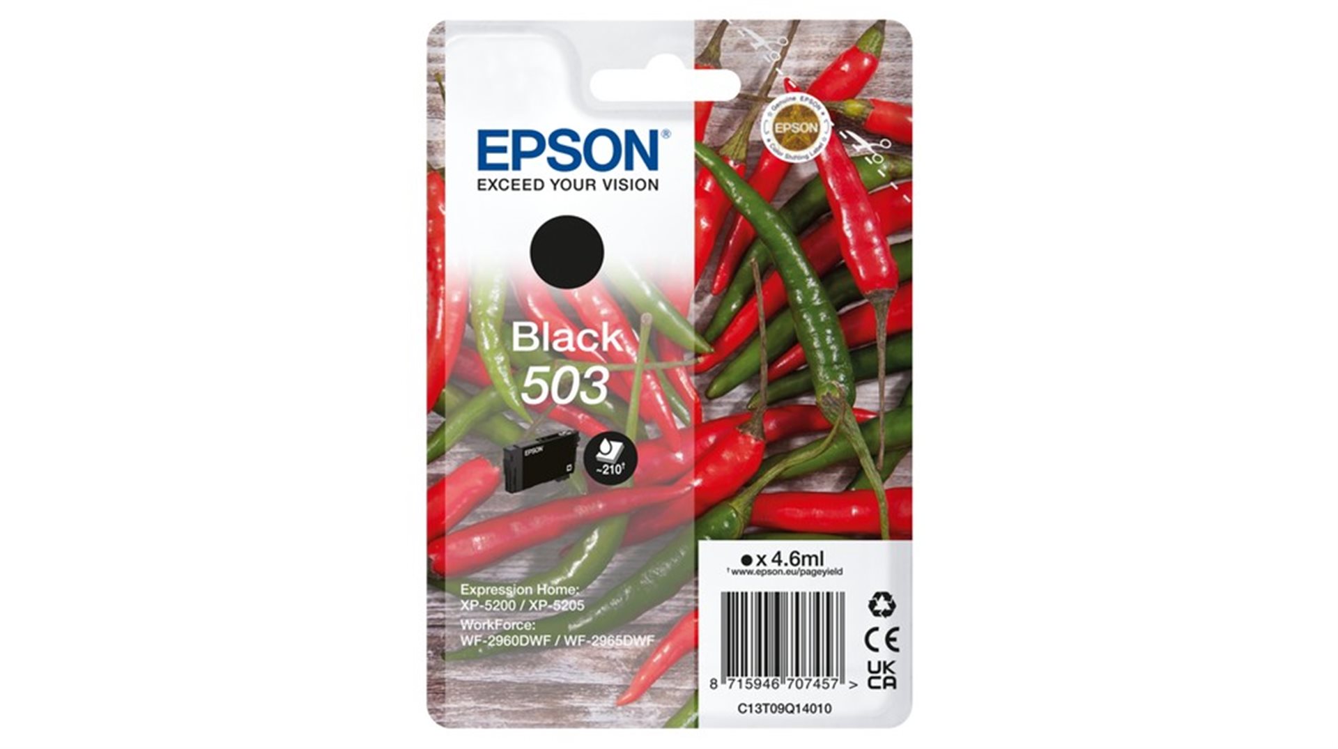 Epson 503 T09Q140 C13T09Q14010 černá (black) originální cartridge