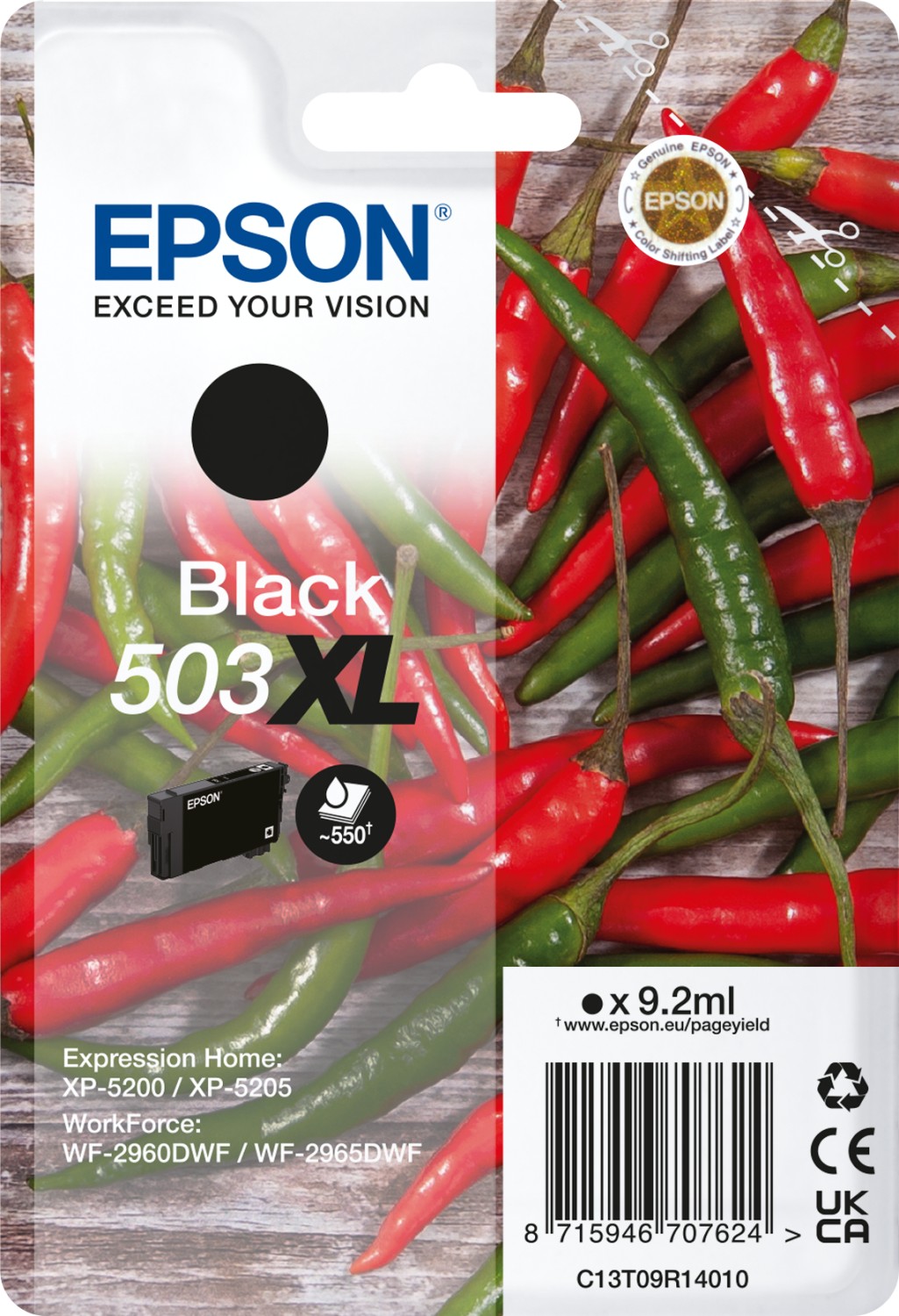 Epson 503XL T09R140 C13T09R14010 černá (black) originální cartridge