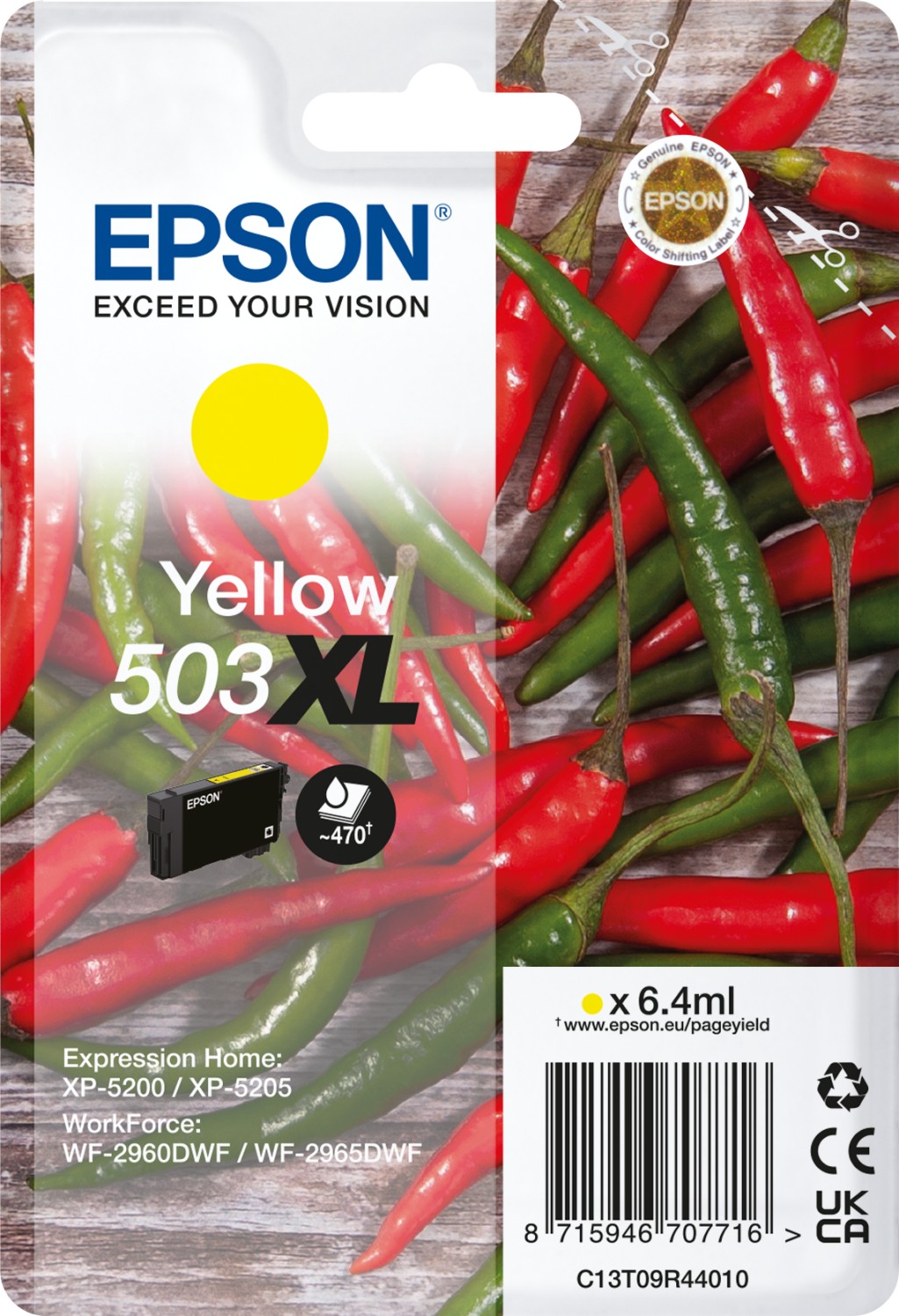 Epson 503XL T09R440 C13T09R44010 žlutá (yellow) originální cartridge