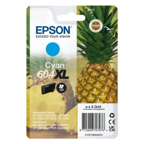 Epson 604XL T10H240 C13T10H24010 azurový (cyan) originální cartridge