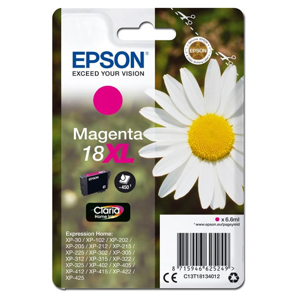 Epson 18XL T1813 purpurová (magenta) originální cartridge