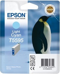 Epson T55954010 světle azurová (light cyan) originální cartridg