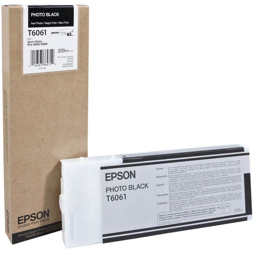 Epson C13T606100 foto čierna (photo black) originálna cartridge.
 
Prečo kúpiť našu originálnu náplň Epson?
 
 

Originálne cartridge = záruka priamo od výrobcu tlačiarne
100% použitie v tlačiarni - spoľahlivá a bezproblémová tlač
Použitím originálnej náplne predlžujete životnosť tlačiarne
Osvedčená špičková kvalita - jasný a čitateľný text, jemná grafika, kvalitnejšie obrázky
Použitie originálnej kazety ponúka rýchly a vysoký výkon a napriek tomu stabilné výsledky = EFEKTÍVNA TLAČ
Jednoduchá inštalácia a údržba
Zabezpečujeme bezplatnú recykláciu originálnych náplní
Garancia Vašej spokojnosti pri použití našej originálnej náplne
C13T606100