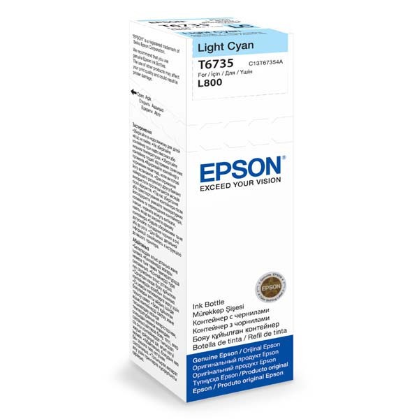 Epson T67354A světlé azurová (light cyan) originální cartridge