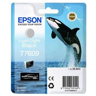 Epson T7609 T76094010 světle černá (light black) originální cartridge.
Proč koupit naši originální náplň?

Originální cartridge = záruka přímo od výrobce tiskárny
100 % použití v tiskárně - spolehlivý a bezproblémový tisk
Použitím originální náplně prodlužujete životnost tiskárny
Osvědčená špičková kvalita - jasný a čitelný text, jemná grafika, kvalitnější obrázky
Použití originální kazety nabízí rychlý a vysoký výkon a přesto stabilní výsledky = EFEKTIVNÍ TISK
Jednoduchá instalace a údržba
Zajišťujeme bezplatnou recyklaci originálních náplní
Garance Vaší spokojenosti s použitím naší originální náplně

Kód výrobce: C13T76094010