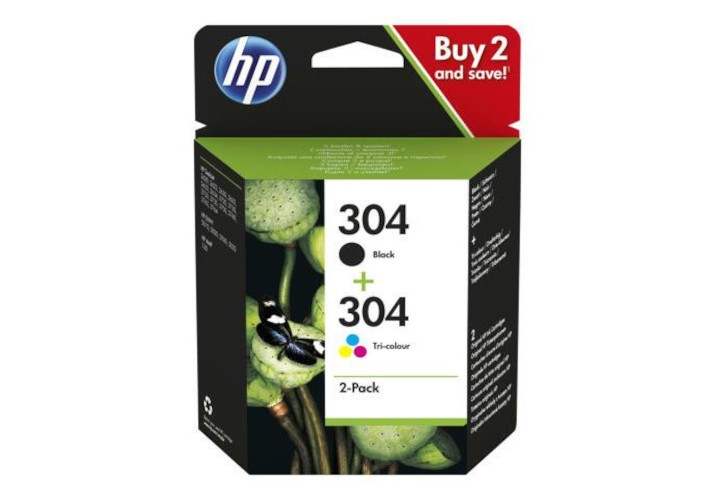 HP 304 3JB05AE černá/barevná (black/color) sada originální cartridge