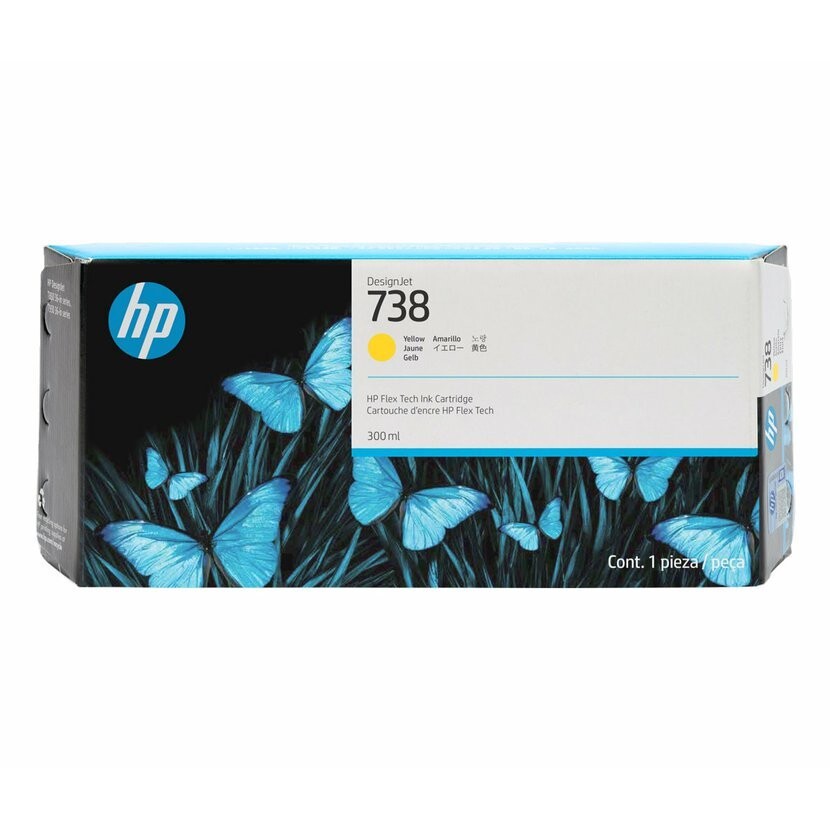 HP 738 676M8A žlutá (yellow) originální cartridge