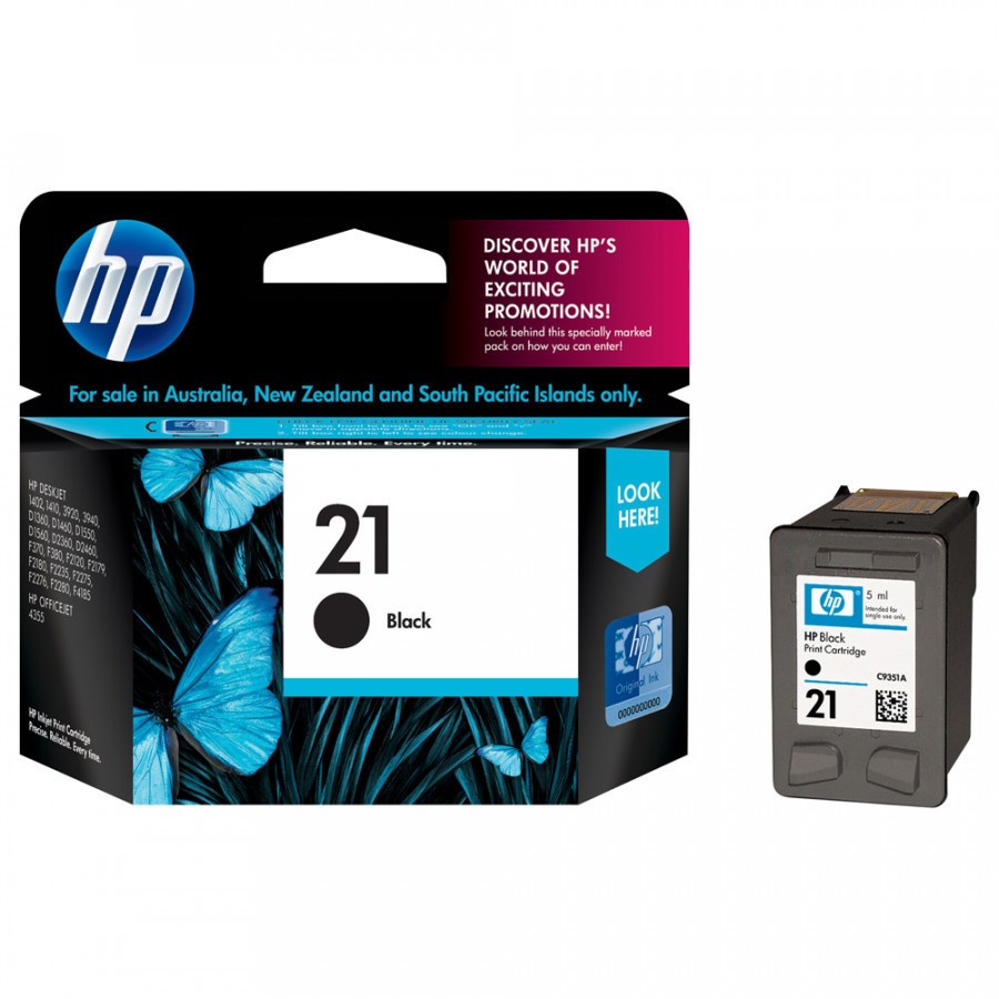 HP č.21 C9351AE černá (black) originální cartridge