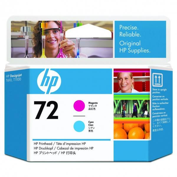 HP originálna tlačová hlava C9383A, HP 72, magenta/cyan, HP Designjet T1100, T770.
Prečo kúpiť našu originálnu tlačovú hlavu?
 

Originálna tlačová hlava HP = záruka priamo od výrobcu tlačiarne
100% použitie v tlačiarni - bezproblémové fungovanie s vašou tlačiarňou
Použitím originálnej hlavy predlžujete životnosť tlačiarne
Produktivita tlače - originálna tlačová hlava upravuje sýtosť farieb pre konzistentnú tlač
Osvedčená špičková kvalita - vysokopresný obraz a dokonalý lesk
Maximálne jednoduchá obsluha rovná sa efektívna tlač
Garancia Vašej spokojnosti pri použití našej originálnej tlačovej hlavy
C9383A