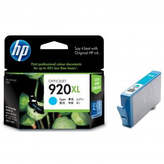 HP č.920XL CD972AE azurová (cyan) originální cartridge.
Proč koupit naši originální náplň?

Originální cartridge = záruka přímo od výrobce tiskárny
100 % použití v tiskárně - spolehlivý a bezproblémový tisk
Použitím originální náplně prodlužujete životnost tiskárny
Osvědčená špičková kvalita - jasný a čitelný text, jemná grafika, kvalitnější obrázky
Použití originální kazety nabízí rychlý a vysoký výkon a přesto stabilní výsledky = EFEKTIVNÍ TISK
Jednoduchá instalace a údržba
Zajišťujeme bezplatnou recyklaci originálních náplní
Garance Vaší spokojenosti s použitím naší originální náplně

Kód výrobce: CD972AE#BGY