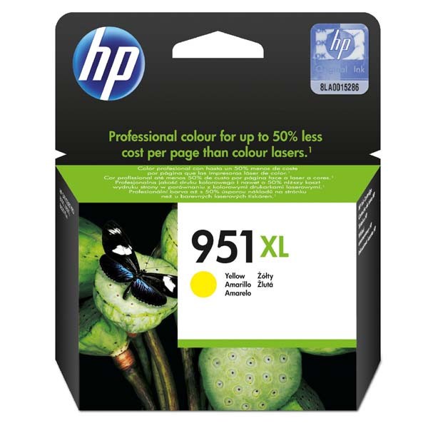 HP 951XL CN048AE žltá (yellow) originálna cartridge.
Prečo kúpiť našu originálnu náplň HP?
 
 

Originálne cartridge = záruka priamo od výrobcu tlačiarne
100% použitie v tlačiarni - spoľahlivá a bezproblémová tlač
Použitím originálnej náplne predlžujete životnosť tlačiarne
Osvedčená špičková kvalita - jasný a čitateľný text, jemná grafika, kvalitnejšie obrázky
Použitie originálnej kazety ponúka rýchly a vysoký výkon a napriek tomu stabilné výsledky = EFEKTÍVNA TLAČ
Jednoduchá inštalácia a údržba
Zabezpečujeme bezplatnú recykláciu originálnych náplní
Garancia Vašej spokojnosti pri použití našej originálnej náplne

Kód výrobcu: CN048AE#BGY