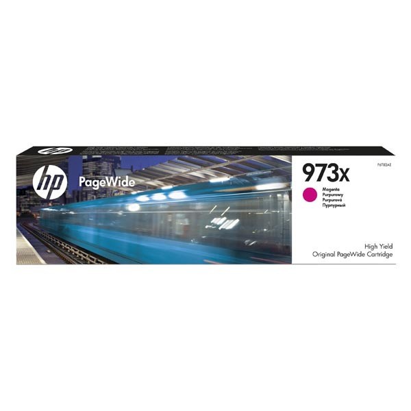 HP 973X F6T82AE purpurová (magenta) originálna cartridge.
Prečo kúpiť našu originálnu náplň HP?
 
 

Originálne cartridge = záruka priamo od výrobcu tlačiarne
100% použitie v tlačiarni - spoľahlivá a bezproblémová tlač
Použitím originálnej náplne predlžujete životnosť tlačiarne
Osvedčená špičková kvalita - jasný a čitateľný text, jemná grafika, kvalitnejšie obrázky
Použitie originálnej kazety ponúka rýchly a vysoký výkon a napriek tomu stabilné výsledky = EFEKTÍVNA TLAČ
Jednoduchá inštalácia a údržba
Zabezpečujeme bezplatnú recykláciu originálnych náplní
Garancia Vašej spokojnosti pri použití našej originálnej náplne

Kód výrobcu: F6T82AE