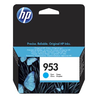 HP č.953 F6U12AE azurová (cyan) originální cartridge.
Proč koupit naši originální náplň?

Originální cartridge = záruka přímo od výrobce tiskárny
100 % použití v tiskárně - spolehlivý a bezproblémový tisk
Použitím originální náplně prodlužujete životnost tiskárny
Osvědčená špičková kvalita - jasný a čitelný text, jemná grafika, kvalitnější obrázky
Použití originální kazety nabízí rychlý a vysoký výkon a přesto stabilní výsledky = EFEKTIVNÍ TISK
Jednoduchá instalace a údržba
Zajišťujeme bezplatnou recyklaci originálních náplní
Garance Vaší spokojenosti s použitím naší originální náplně

Kód výrobce: F6U12AE#301