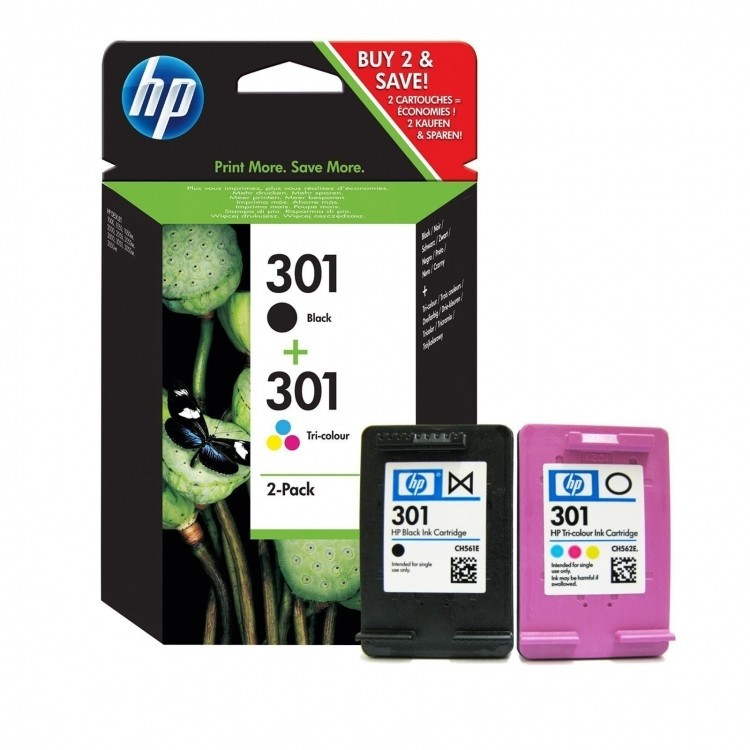 HP č.301 N9J72AE černá/barevná (black/color) originální cartridge.
Proč koupit naši originální náplň?

Originální cartridge = záruka přímo od výrobce tiskárny
100 % použití v tiskárně - spolehlivý a bezproblémový tisk
Použitím originální náplně prodlužujete životnost tiskárny
Osvědčená špičková kvalita - jasný a čitelný text, jemná grafika, kvalitnější obrázky
Použití originální kazety nabízí rychlý a vysoký výkon a přesto stabilní výsledky = EFEKTIVNÍ TISK
Jednoduchá instalace a údržba
Zajišťujeme bezplatnou recyklaci originálních náplní
Garance Vaší spokojenosti s použitím naší originální náplně

Kód výrobce: N9J72AE