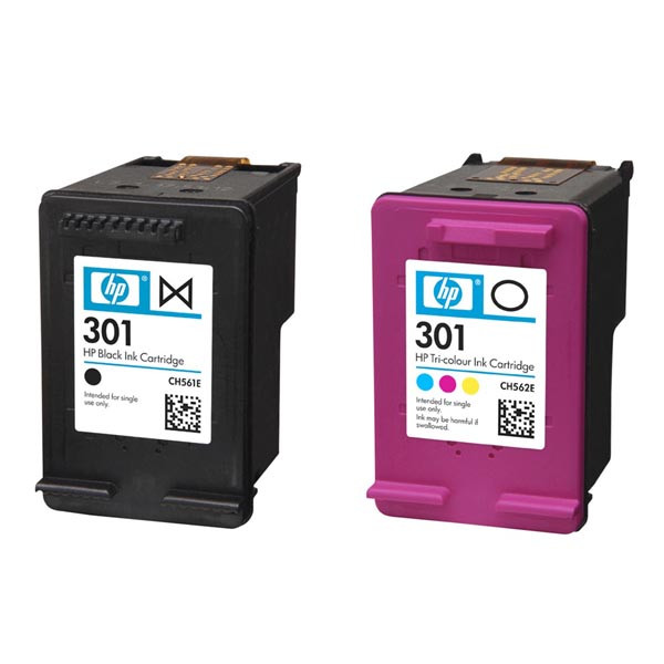 HP č.301 N9J72AE černá/barevná (black/color) originální cartridge.
Proč koupit naši originální náplň?

Originální cartridge = záruka přímo od výrobce tiskárny
100 % použití v tiskárně - spolehlivý a bezproblémový tisk
Použitím originální náplně prodlužujete životnost tiskárny
Osvědčená špičková kvalita - jasný a čitelný text, jemná grafika, kvalitnější obrázky
Použití originální kazety nabízí rychlý a vysoký výkon a přesto stabilní výsledky = EFEKTIVNÍ TISK
Jednoduchá instalace a údržba
Zajišťujeme bezplatnou recyklaci originálních náplní
Garance Vaší spokojenosti s použitím naší originální náplně

Kód výrobce: N9J72AE