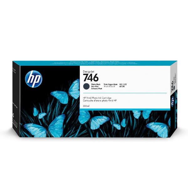 HP 746 P2V83A matná černá (matte black) originální cartridge