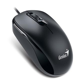 Genius Myš DX-110, 1000DPI, optická, 3tl., drátová USB, černá