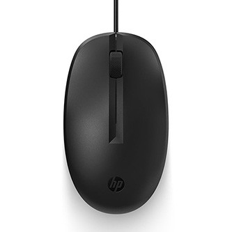 Myš drátová, HP 125 Wired Mouse, černá, optická, 1200DPI