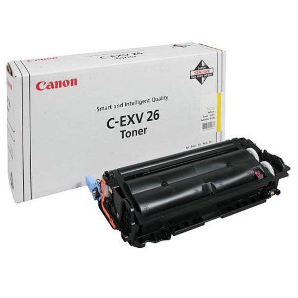 Canon C-EXV26 žltá (yellow) originálny toner.
 
Prečo kúpiť našu originálnu náplň?
 
 

Originálny toner = záruka priamo od výrobcu tlačiarne
100% použitie v tlačiarni - bezproblémové fungovanie s vašou tlačiarňou
Použitím originálnej náplne predlžujete životnosť tlačiarne
Osvedčená špičková kvalita - vysokokvalitná a spoľahlivá tlač originálnou tlačovou kazetou od prvej do poslednej stránky
Trvalé a profesionálne výsledky tlače - dlhodobá udržateľnosť tlače
Kratšie zdržanie pri tlači stránok
Garancia Vašej spokojnosti pri použití našej originálnej náplne
Zabezpečujeme bezplatnú recykláciu originálnych náplní
Zlyhanie náplne v menej ako 1% prípadov
Jednoduchá a rýchla výmena náplne
1657B006