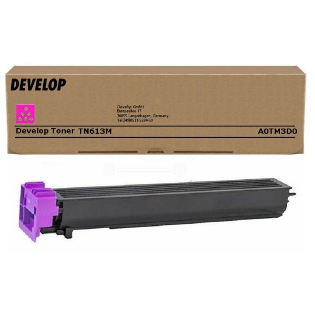 Develop TN-613M A0TM3D0 purpurový (magenta) originálny toner.
Prečo kúpiť našu originálnu náplň?
 

Originálny toner = záruka priamo od výrobcu tlačiarne
100% použitie v tlačiarni - bezproblémové fungovanie s vašou tlačiarňou
Použitím originálnej náplne predlžujete životnosť tlačiarne
Osvedčená špičková kvalita - vysokokvalitná a spoľahlivá tlač originálnou tlačovou kazetou od prvej do poslednej stránky
Trvalé a profesionálne výsledky tlače - dlhodobá udržateľnosť tlače
Kratšie zdržanie pri tlači stránok
Garancia Vašej spokojnosti pri použití našej originálnej náplne
Zabezpečujeme bezplatnú recykláciu originálnych náplní
Zlyhanie náplne v menej ako 1% prípadov
Jednoduchá a rýchla výmena náplne

Kód výrobcu: A0TM3D0