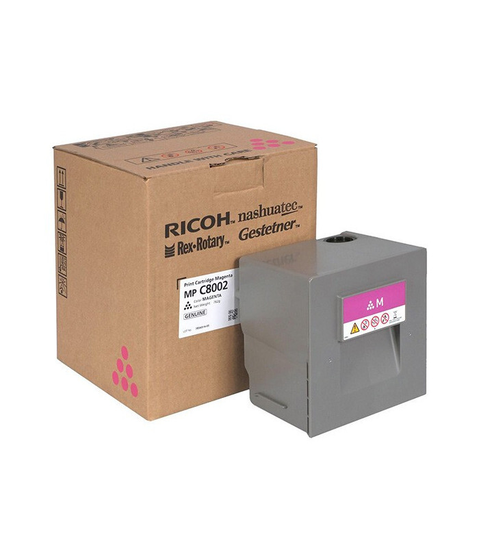 Ricoh 842194 purpurový (magenta) originální toner.
Prečo kúpiť našu originálnu náplň?
 

Originálny toner = záruka priamo od výrobcu tlačiarne
100% použitie v tlačiarni - bezproblémové fungovanie s vašou tlačiarňou
Použitím originálnej náplne predlžujete životnosť tlačiarne
Osvedčená špičková kvalita - vysokokvalitná a spoľahlivá tlač originálnou tlačovou kazetou od prvej do poslednej stránky
Trvalé a profesionálne výsledky tlače - dlhodobá udržateľnosť tlače
Kratšie zdržanie pri tlači stránok
Garancia Vašej spokojnosti pri použití našej originálnej náplne
Zabezpečujeme bezplatnú recykláciu originálnych náplní
Zlyhanie náplne v menej ako 1% prípadov
Jednoduchá a rýchla výmena náplne

Kód výrobca: 842194