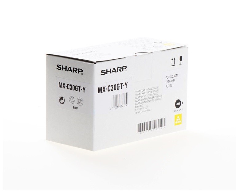 Sharp MX-C30GTY žltý (yellow) originálny toner.
Prečo kúpiť našu originálnu náplň?
 

Originálny toner = záruka priamo od výrobcu tlačiarne
100% použitie v tlačiarni - bezproblémové fungovanie s vašou tlačiarňou
Použitím originálnej náplne predlžujete životnosť tlačiarne
Osvedčená špičková kvalita - vysokokvalitná a spoľahlivá tlač originálnou tlačovou kazetou od prvej do poslednej stránky
Trvalé a profesionálne výsledky tlače - dlhodobá udržateľnosť tlače
Kratšie zdržanie pri tlači stránok
Garancia Vašej spokojnosti pri použití našej originálnej náplne
Zabezpečujeme bezplatnú recykláciu originálnych náplní
Zlyhanie náplne v menej ako 1% prípadov
Jednoduchá a rýchla výmena náplne

Kód výrobca: MXC30GTY