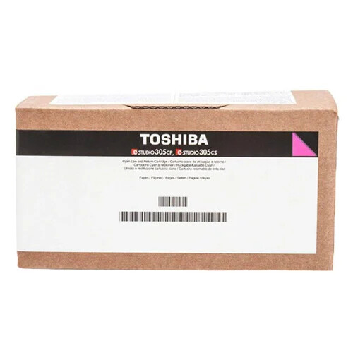 Toshiba T-FC338EMR 6B0000000924 purpurový (magenta) originálny toner.
   Originálny toner = záruka priamo od výrobcu tlačiarne 100% použitie v tlačiarni - bezproblémové fungovanie s vašou tlačiarňou Použitím originálnej náplne predlžujete životnosť tlačiarne Osvedčená špičková kvalita - vysokokvalitná a spoľahlivá tlač originálnou tlačovou kazetou od prvej do poslednej stránky Trvalé a profesionálne výsledky tlače - dlhodobá udržateľnosť tlače Kratšie zdržanie pri tlači stránok Garancia Vašej spokojnosti pri použití našej originálnej náplne Zabezpečujeme bezplatnú recykláciu originálnych náplní Zlyhanie náplne v menej ako 1% prípadov Jednoduchá a rýchla výmena náplne  Kód výrobca: 6B0000000924