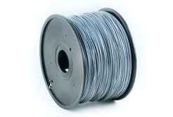 Tisková struna (filament) GEMBIRD, ABS, 1,75mm, 1kg, stříbrná