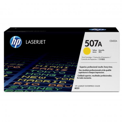 HP 507A CE402A žlutý (yellow) originální toner