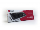 Klávesnice C-TECH KB-102 USB slim silver, CZ/SK